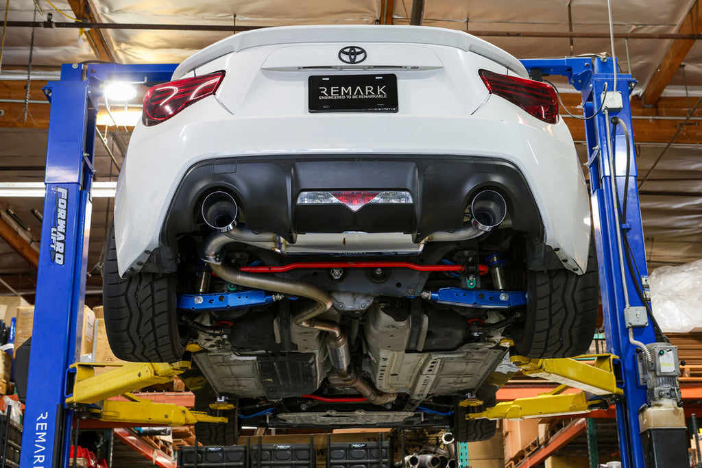 Remark Axleback Exhaust w/ Muffler & Stainless Single Wall Exhaust Tips - Scion FR-S / Subaru BRZ / Toyota 86 2013-2020