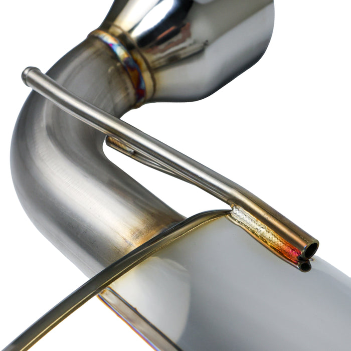 Remark Axleback Exhaust w/ Muffler & Burnt SS Single Wall Exhaust Tips - Scion FR-S / Subaru BRZ / Toyota 86 2013-2020