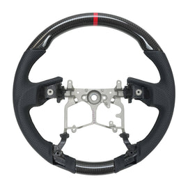 NRG OEM Plus Carbon Fiber Steering Wheel w/ Black Stitch & Red Center Mark - Toyota Tacoma 2012-2023 (+Multiple Fitments)