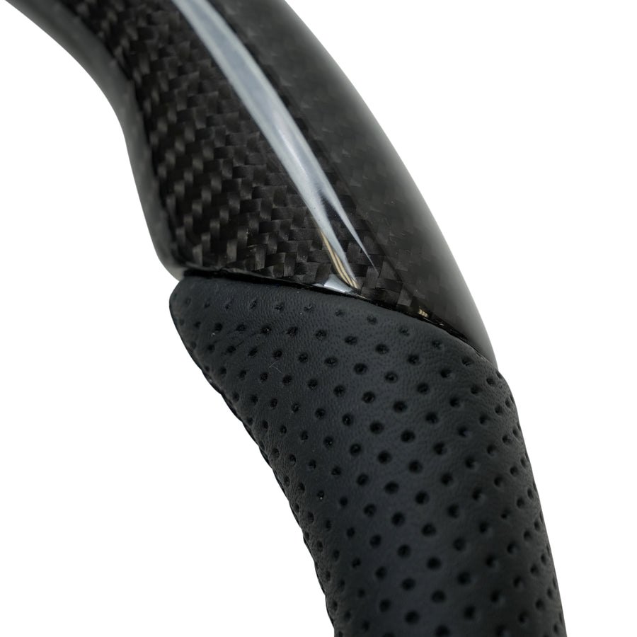 NRG OEM Plus Carbon Fiber Steering Wheel w/ Black Stitch & Red Center Mark - Toyota Tacoma 2012-2023 (+Multiple Fitments)