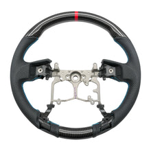 Load image into Gallery viewer, NRG 12-23 Toyota Tacoma OEM Plus Carbon Fiber Steering Wheel w/ Blue Stitch &amp; Red Center Mark