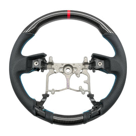NRG 12-23 Toyota Tacoma OEM Plus Carbon Fiber Steering Wheel w/ Blue Stitch & Red Center Mark