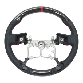 NRG OEM Plus Carbon Fiber Steering Wheel w/ Red Stitch & Red Center Mark - Toyota Tacoma 2012-2023 (+Multiple Fitments)