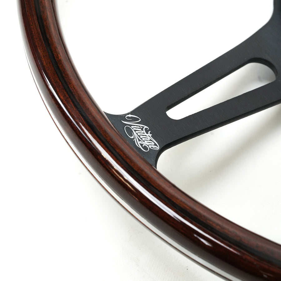 NRG Classic Vintage 380mm Steering Wheel [3 Spoke Center 1in Deep Dish] - Universal