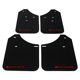 Rally Armor Basic Black Mud Flap w/ Red Logo - Subaru Impreza / WRX / STi 2002-2007