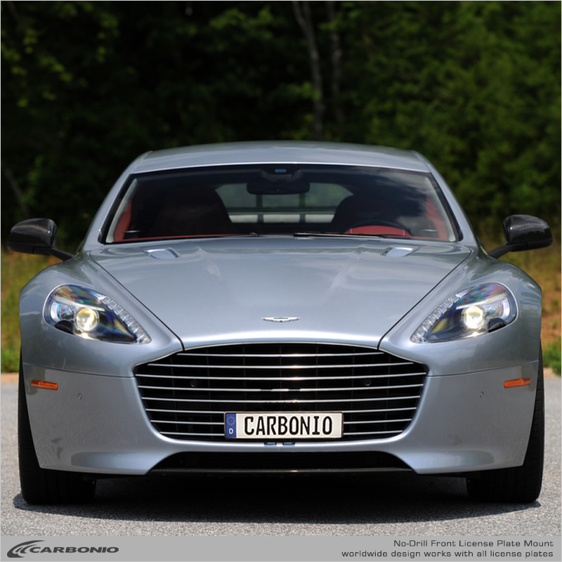 Carbonio No-Drill Front License Plate Mount - Aston Martin Rapide 2010-2020