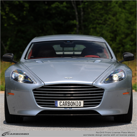 Carbonio No-Drill Front License Plate Mount - Aston Martin Rapide 2010-2020