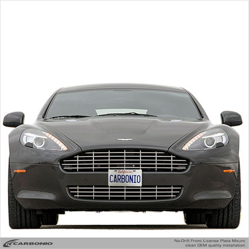 Carbonio No-Drill Front License Plate Mount - Aston Martin Rapide 2010-2020