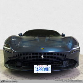 Carbonio No-Drill Front License Plate Mount - Ferrari Roma 2020-2026