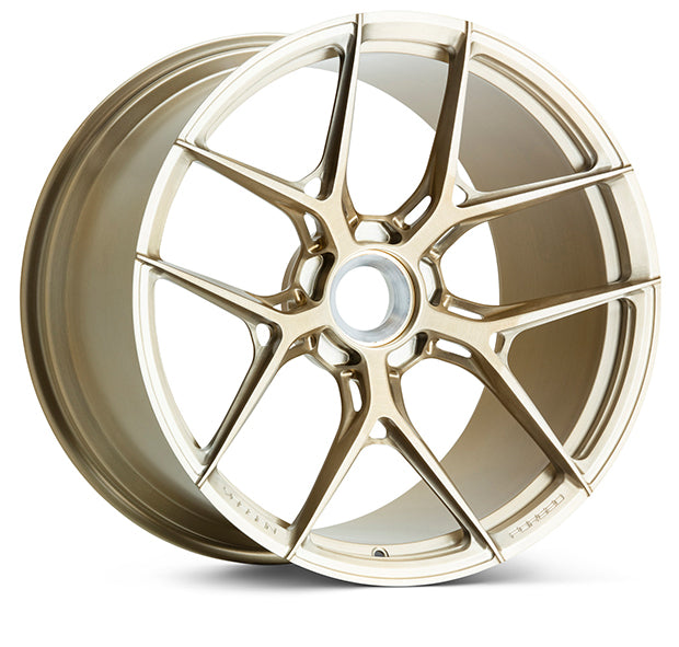 Vossen S21-01 Forged Brushed Patina Gold Wheel - 5x130 20x9 +42 - Porsche Carrera 992.1 4S / GTS Front Fitment