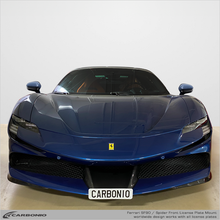 Load image into Gallery viewer, Carbonio No-Drill Front License Plate Mount - Ferrari SF90 2020-2026