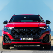 Load image into Gallery viewer, Carbonio No-Drill Front License Plate Mount - Audi Q8 / SQ8 / RS Q8 2024-2026