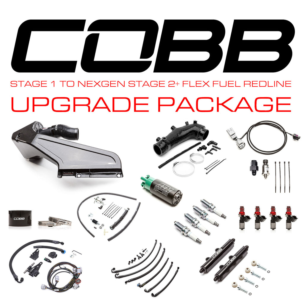 Cobb Stage 1 to Redline Carbon Fiber NexGen Stg 2 + Flex Fuel Upgrade - Subaru STi 2015-2021