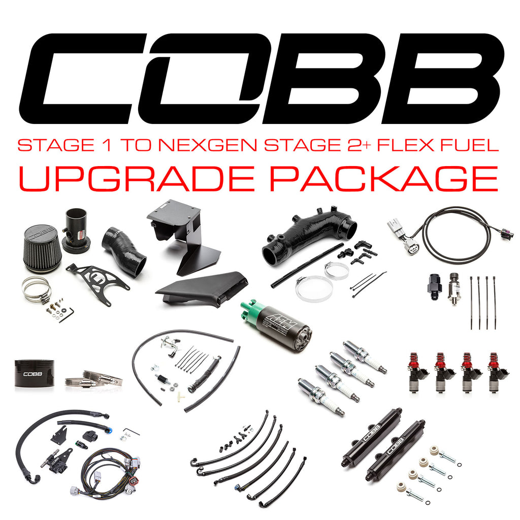 Cobb Stage 1 to NexGen Stage 2 + Flex Fuel  Upgrade (Black) - Subaru STi 2019-2021 / STi Type RA 2018