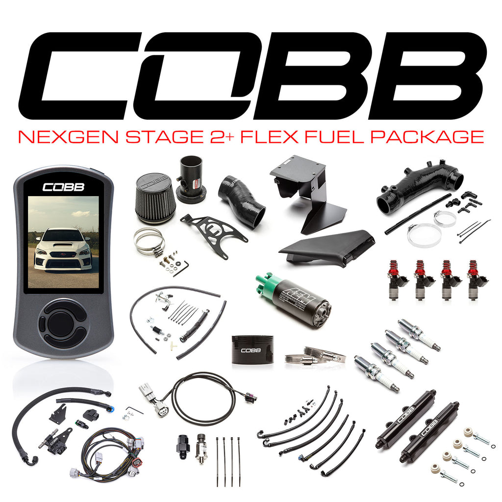 Cobb NexGen Stage 2 + Flex Fuel Power Package (Black) - Subaru STi 2019-2021 / STi Type RA 2018