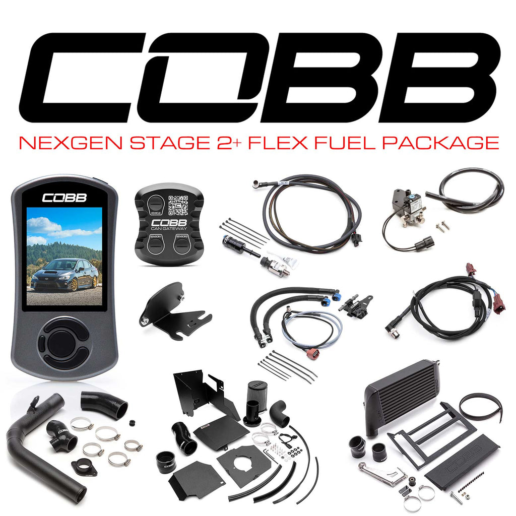 Cobb NexGen Stage 2 + CAN Flex Fuel Power Package [Black] - Subaru WRX 2015-2017