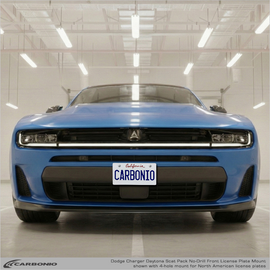 Carbonio No-Drill Front License Plate Mount - Dodge Charger Scat Pack 2026+