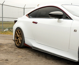 Invoke Concepts Carbon Fiber Side Skirt Extensions - Lexus RC 2015-2018