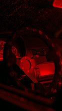 Load image into Gallery viewer, NRG Reinforced Suede Sport Steering Wheel 350mm / 3in Deep w/ Spooky Embroidery