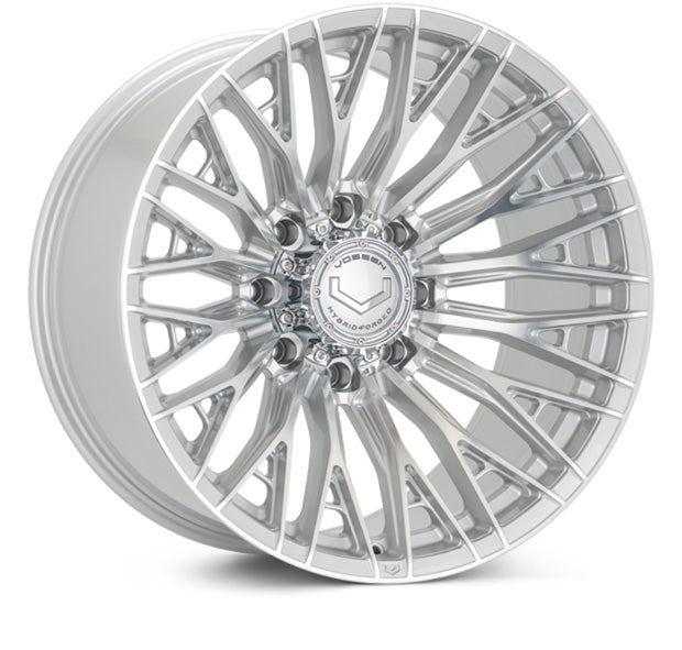 Vossen HFX-6 Hybrid Forged X Deep Silver Polished Wheel - 8x170 20x9 +0