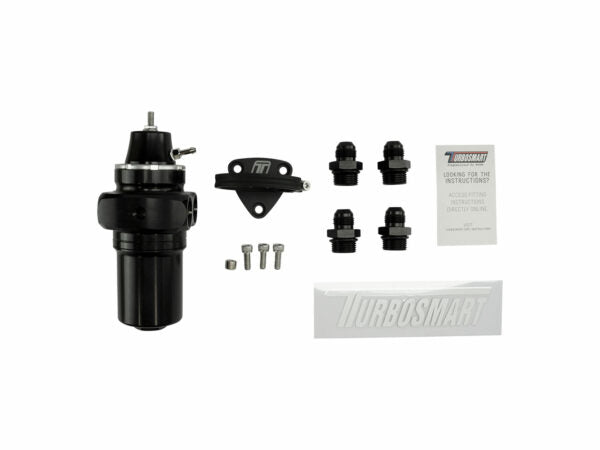 Turbosmart FPRF8 Black Fuel Pressure Regulator and Filter - Universal