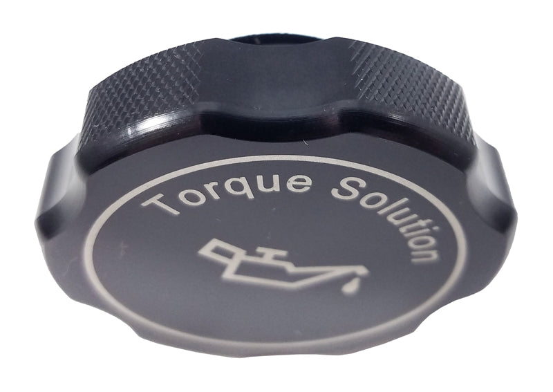 Torque Solution Billet Oil Cap [Black] - Subaru Models 1989+