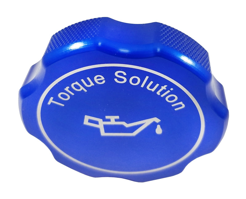 Torque Solution Billet Oil Cap [Blue] - Subaru Models 1989+