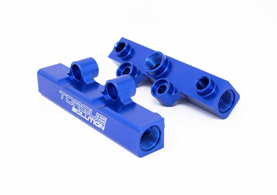 Torque Solution Top Feed Fuel Rails [Blue] - Subaru WRX 2002-2014 / STi 2007-2021