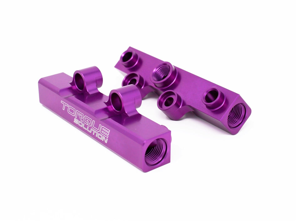 Torque Solution Top Feed Fuel Rails [Purple] - Subaru WRX 2002-2014 / STi 2007-2021