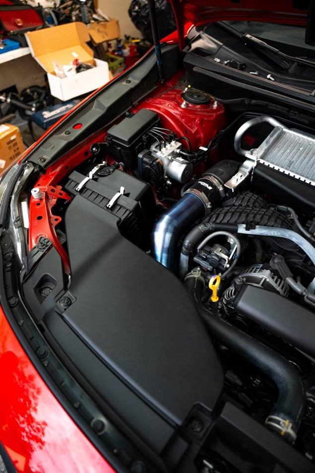 Torque Solution Titanium Top Mount Charge Pipe Kit [Burnt Purple/Blue] - Subaru WRX 2022+