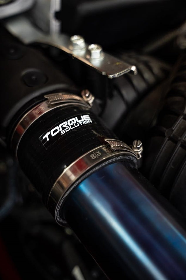 Torque Solution Titanium Top Mount Charge Pipe Kit [Burnt Purple/Blue] - Subaru WRX 2022+
