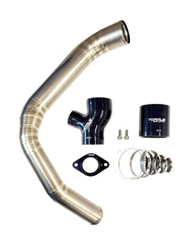 Torque Solution Top Mount Charge Pipe [Titanium Brushed / Raw] - Subaru WRX 2015-2021