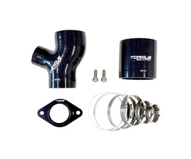 Torque Solution Top Mount Charge Pipe [Titanium Brushed / Raw] - Subaru WRX 2015-2021