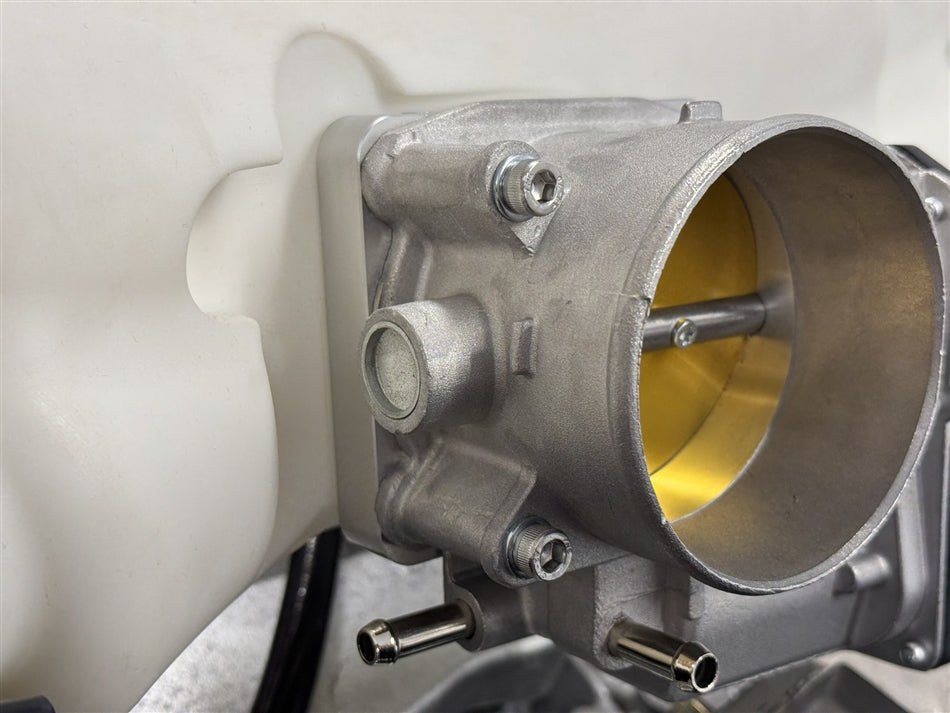 Torque Solution Big Bore 76mm Silver Throttle Body Adapter - Subaru WRX 2008-2014 / STi 2006-2021 (+Multiple Fitments)