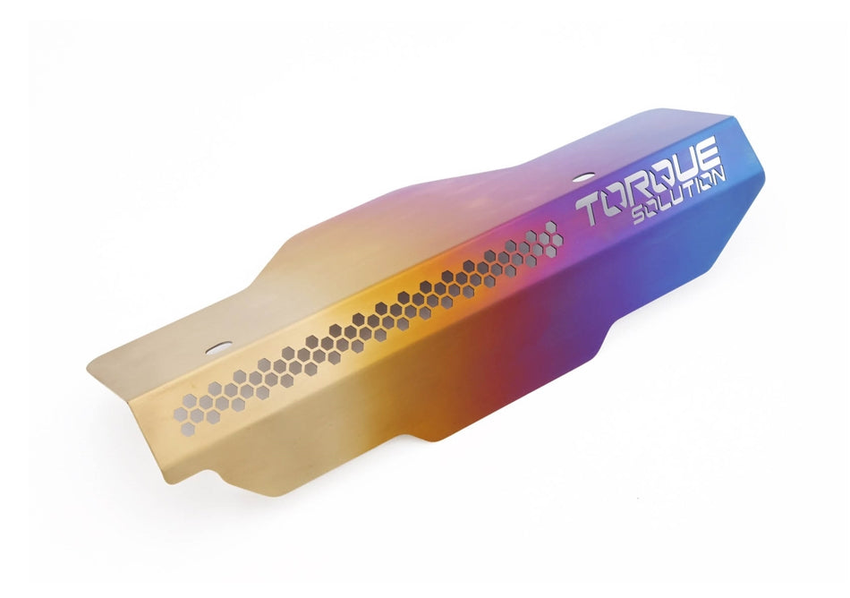 Torque Solution Engine Pulley Cover [Titanium Burnt Purple/Blue] - Subaru WRX 2002-2014 / STi 2004-2021 (+Multiple EJ Models)