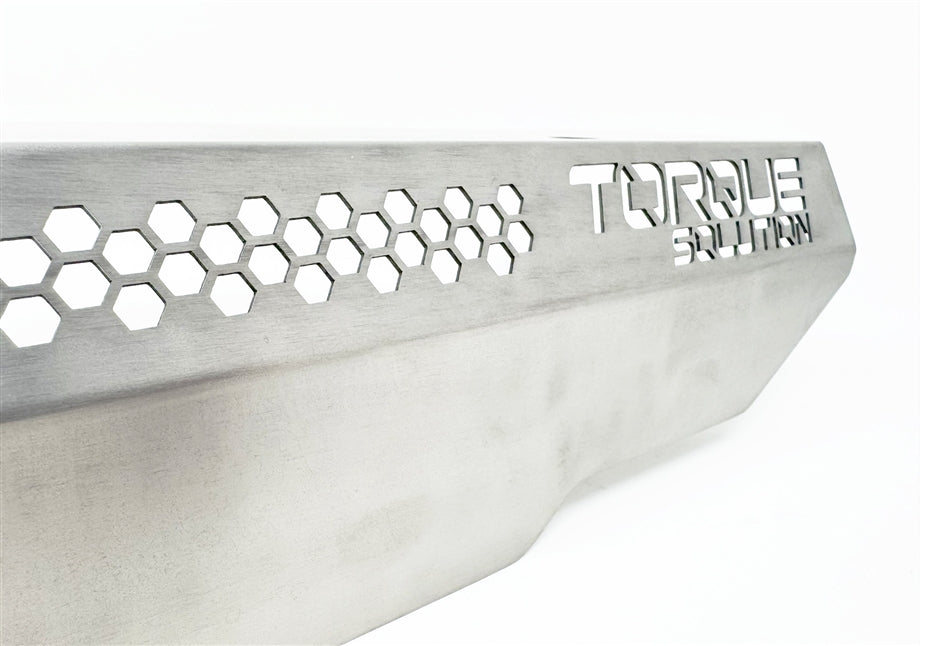 Torque Solution Engine Pulley Cover [Titanium Brushed / Raw] - Subaru WRX 2002-2014 / STi 2004-2021 (+Multiple EJ Models)