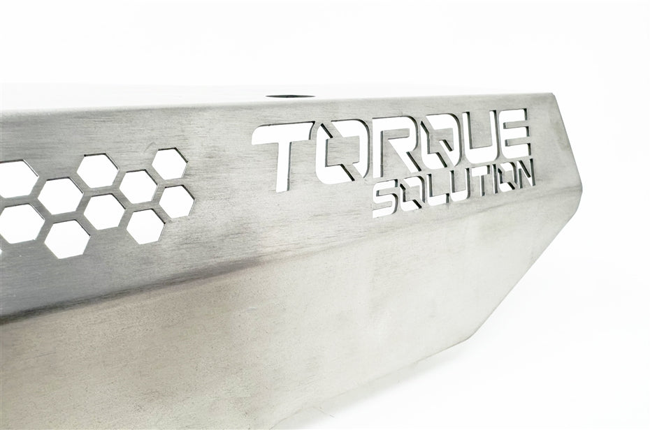 Torque Solution Engine Pulley Cover [Titanium Brushed / Raw] - Subaru WRX 2002-2014 / STi 2004-2021 (+Multiple EJ Models)