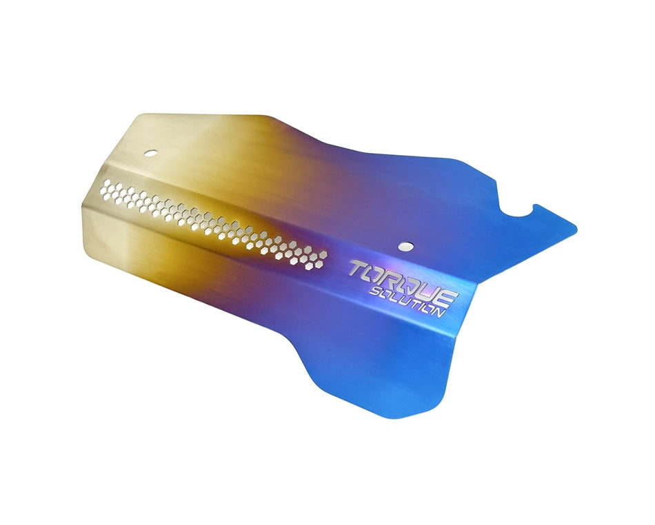 Torque Solution Engine Pulley Cover [Titanium Burnt Purple/Blue] - Subaru WRX 2022-2025