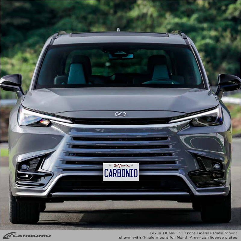 Carbonio No-Drill Front License Plate Mount - Lexus TX 2024-2027
