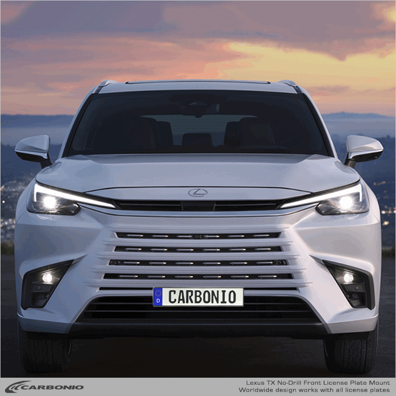 Carbonio No-Drill Front License Plate Mount - Lexus TX 2024-2027