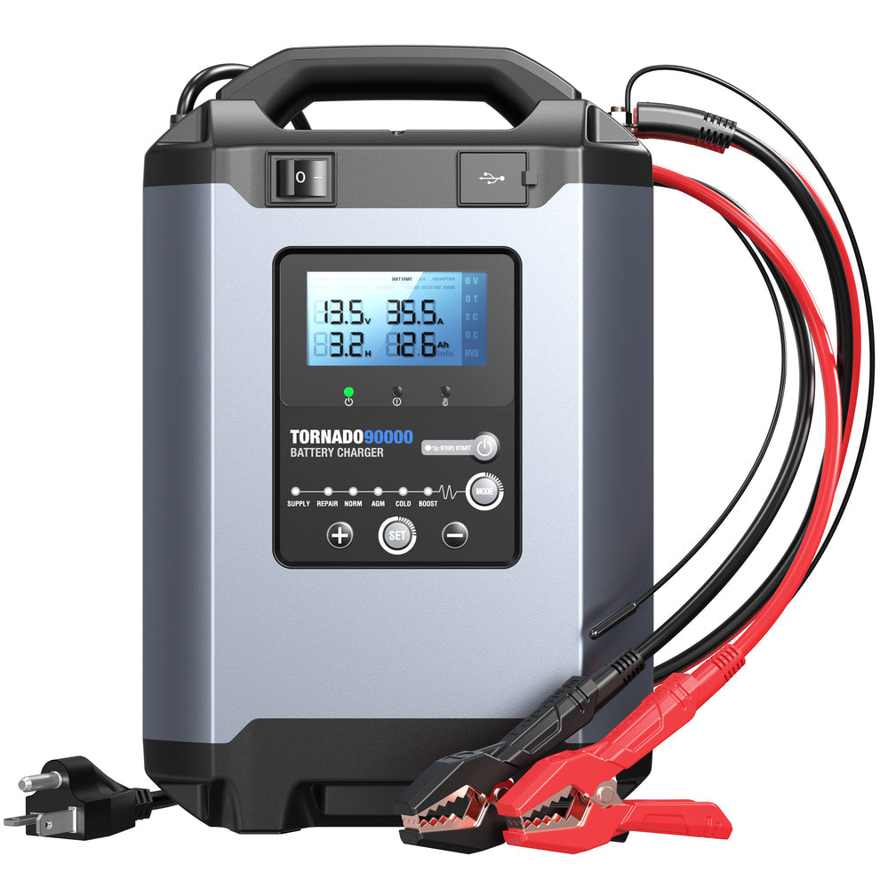 TOPDON T90000 90A Stable Power Supply & Smart Charger 12V/24V