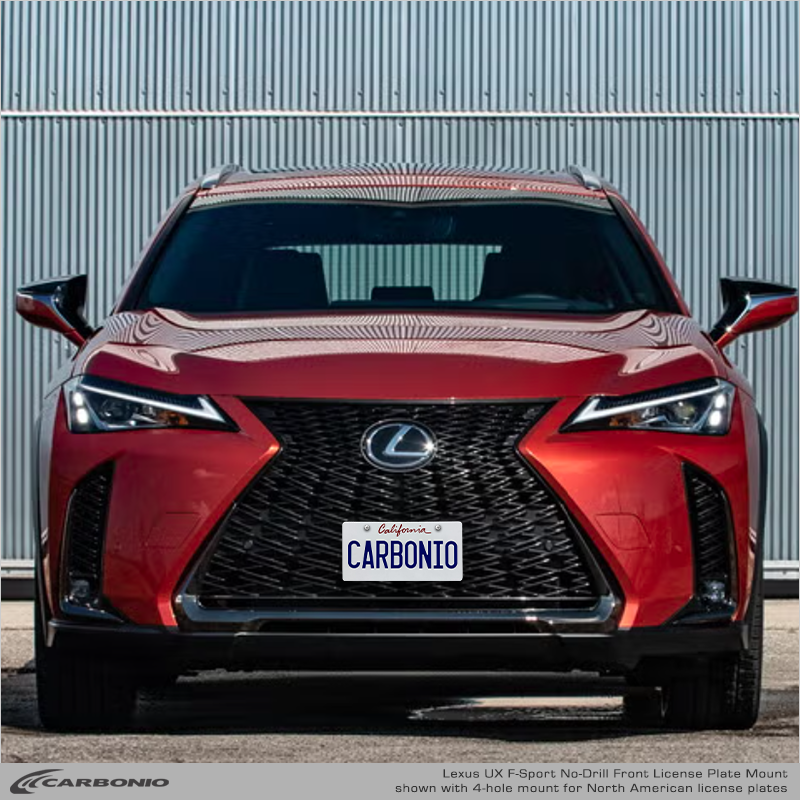 Carbonio No-Drill Front License Plate Mount - Lexus UX 2019-2027