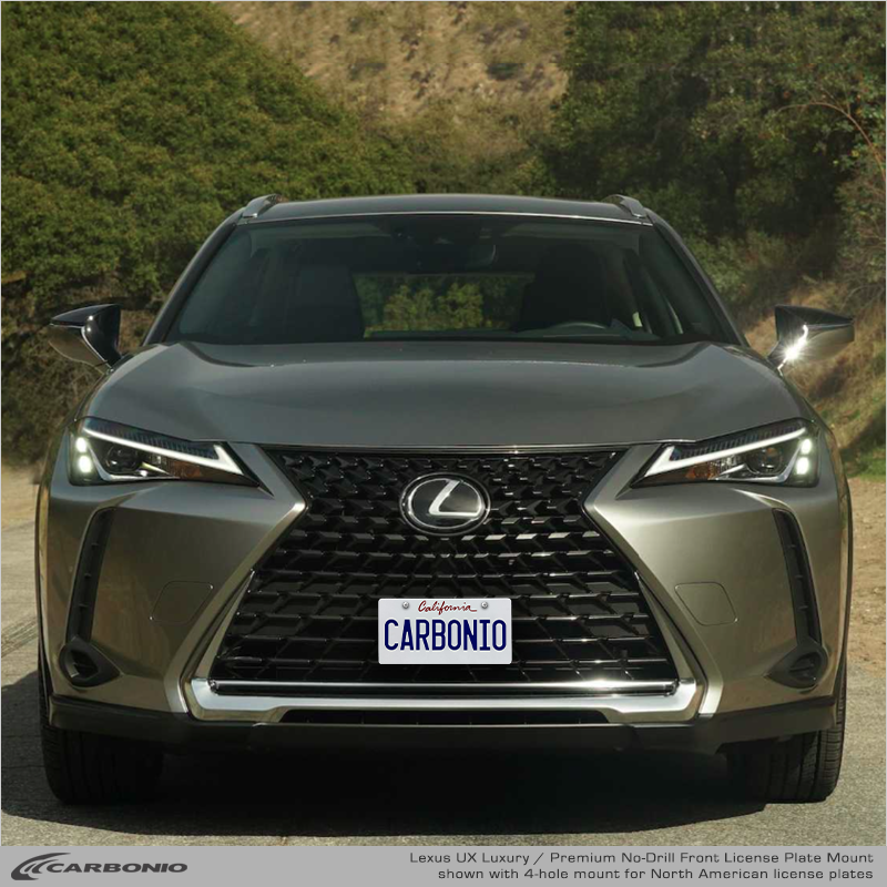 Carbonio No-Drill Front License Plate Mount - Lexus UX 2019-2027