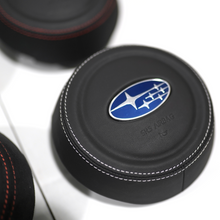 Load image into Gallery viewer, JDMuscle Leather / Alcantara Airbag Cover - Subaru WRX 2022-2025
