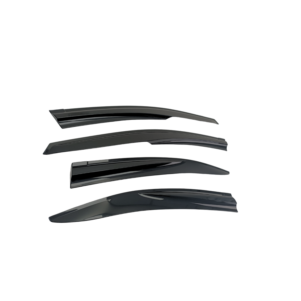 JDMuscle V4 Rain Guards / Window Visors [Plastic/Carbon Fiber] - Subaru WRX 2022-2025