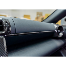 JDMuscle Tanso Dry Carbon Fiber Passenger Dash Trim Cover - Subaru BRZ / Toyota GR86 2022+