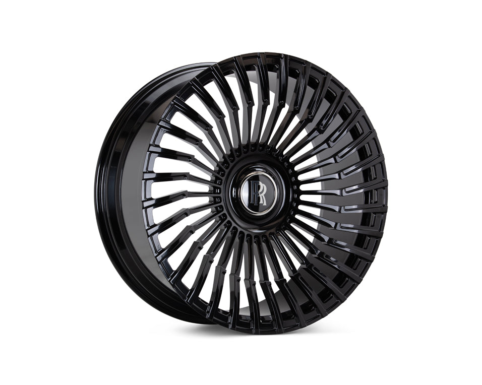 Vossen X Urban Automotive UV-5 Forged OEM Floating / Gloss Black Wheel - 5x112 24x10 +25 - Rolls-Royce Cullinan Front Fitment