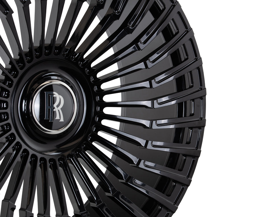 Vossen X Urban Automotive UV-5 Forged OEM Floating / Gloss Black Wheel - 5x112 24x10 +25 - Rolls-Royce Cullinan Front Fitment