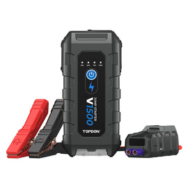 TOPDON 1500A Jump Starter & Booster, Power Bank & Flashlight