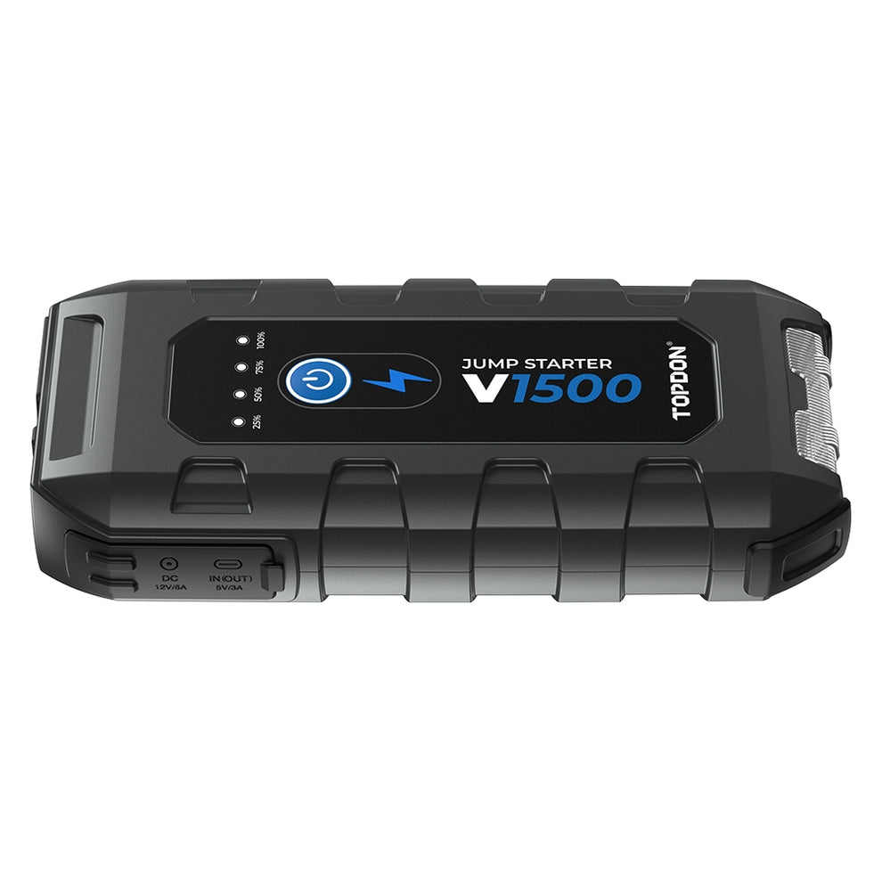 TOPDON V1500 Jump Starter & Booster, Power Bank & Flashlight